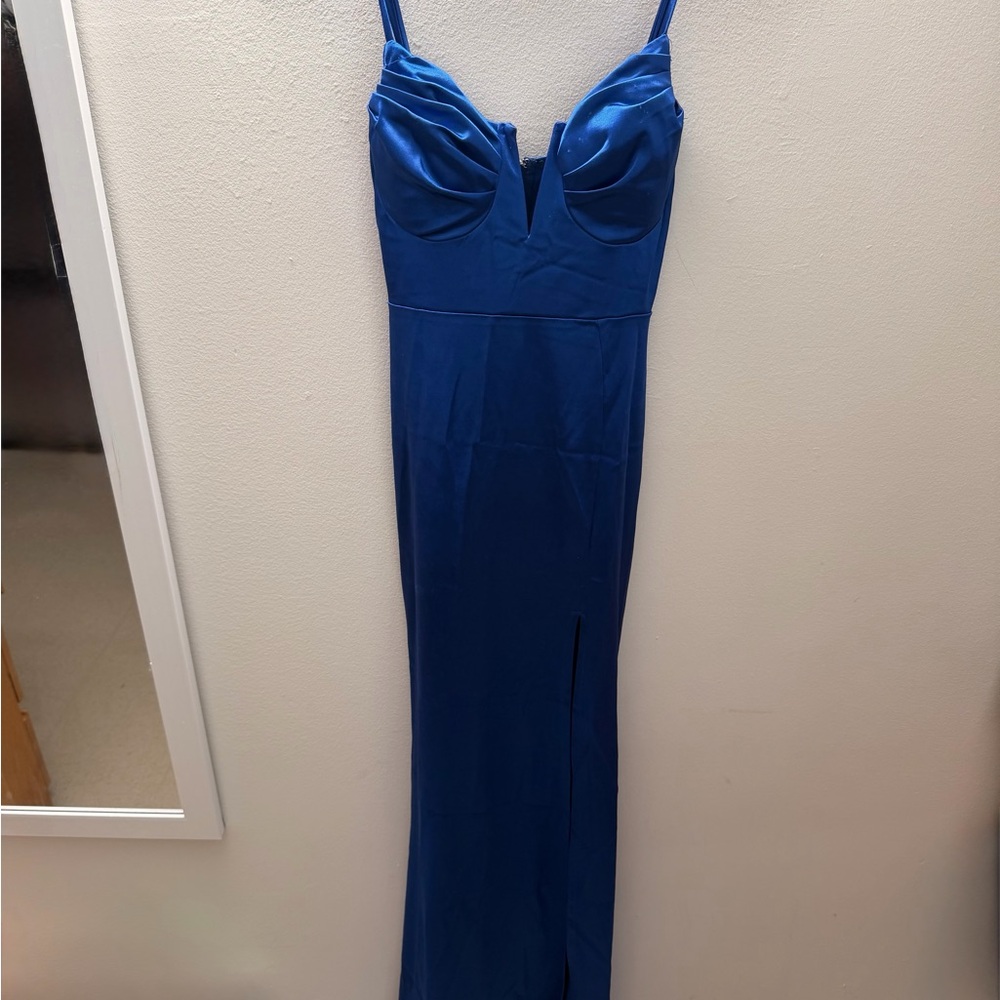 Elegant Blue Women's Dress